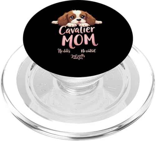 Lustiges Cavalier Mom Dog Spaniel Mama Humor Zitat PopSockets PopGrip für MagSafe Lustiges Cavalier Mom Dog Spaniel Mama Humor Zitat PopSockets PopGrip für MagSafe von Cavalier King Charles Spaniel Fun Designs