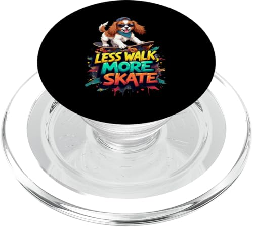 Lustiges Skateboard-Geschenk für Spaniel-Hundebesitzer PopSockets PopGrip für MagSafe Lustiges Skateboard-Geschenk für Spaniel-Hundebesitzer PopSockets PopGrip für MagSafe von Cavalier King Charles Spaniel Fun Designs