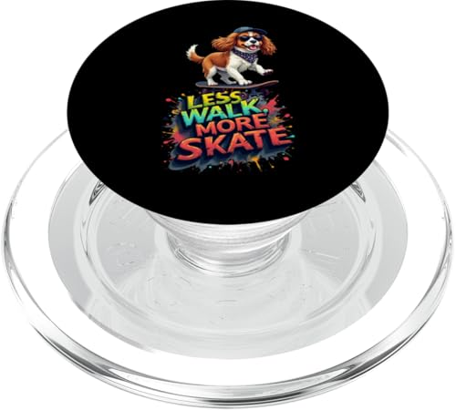 Lustiges Skateboard-Geschenk für Spaniel-Hundebesitzer PopSockets PopGrip für MagSafe Lustiges Skateboard-Geschenk für Spaniel-Hundebesitzer PopSockets PopGrip für MagSafe von Cavalier King Charles Spaniel Fun Designs