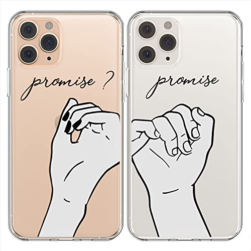 Cavka Passende Handyhülle, kompatibel mit iPhone 15 Plus, 17 cm (6,7 Zoll), für Paare, beste Freunde, Pinky Versprechen, Händchenhaltung, niedlicher Valentinstag, Jahrestag, für Sie und Ihn, Freund, von Cavka