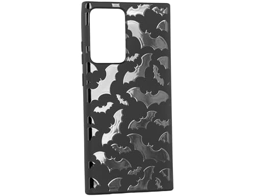 Cavka Schutzhülle für Samsung Galaxy S24 Plus S24+ 17 cm (6,7 Zoll), luxuriöse Fledermaus-TPU-Gummi-Hülle, niedliches gruseliges Design, stoßfest, Gothic, Halloween, weiches Silikon, für Männer, von Cavka