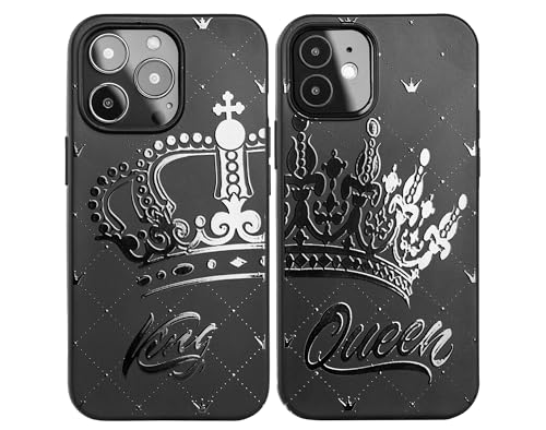 Cavka Schwarze passende Handyhülle, kompatibel mit iPhone 16 Pro Max, für Sie und Ihn, Freundin, Freund, Paar, König, Königin, Krone, Beziehung, Jahrestag, niedlich, trendiges Valentinstagsgeschenk Cavka Schwarze passende Handyhülle, kompatibel mit iPhone 16 Pro Max, für Sie und Ihn, Freundin, Freund, Paar, König, Königin, Krone, Beziehung, Jahrestag, niedlich, trendiges Valentinstagsgeschenk von Cavka