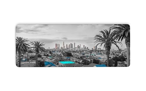 Los Angeles Skyline Tastatur- und Mauspad, Schreibtischunterlage mit gesäumten Kanten und rutschfester Unterseite, Computer-Mauspad, Tastatur, komplettes Schreibtisch-Mauspad für Gaming, Büro, Zuhause Los Angeles Skyline Tastatur- und Mauspad, Schreibtischunterlage mit gesäumten Kanten und rutschfester Unterseite, Computer-Mauspad, Tastatur, komplettes Schreibtisch-Mauspad für Gaming, Büro, Zuhause von Cawpom