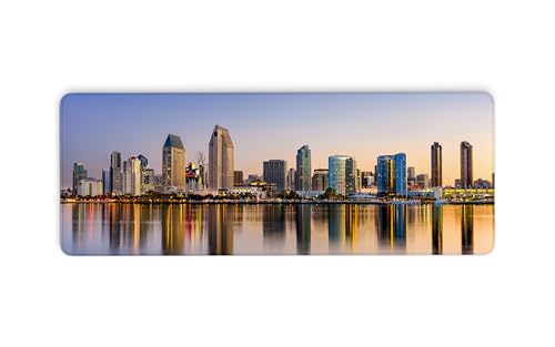 San Diego City Skyline Mauspad, Schreibtischunterlage mit 3 mm rutschfester Unterseite und genähtem Rand, Mauspads, Gaming-Mauspad, Tastatur-Mauspad für Arbeit, Spiel, Büro, Zuhause, 80 x 30 cm San Diego City Skyline Mauspad, Schreibtischunterlage mit 3 mm rutschfester Unterseite und genähtem Rand, Mauspads, Gaming-Mauspad, Tastatur-Mauspad für Arbeit, Spiel, Büro, Zuhause, 80 x 30 cm von Cawpom