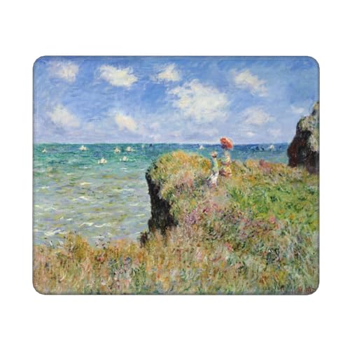 Monet Mauspad, klein, rechteckig, Gaming-Mauspad, quadratisch, Schreibtischmatte, genähte Kanten, 25,4 x 30,5 cm, für Home Office Monet Mauspad, klein, rechteckig, Gaming-Mauspad, quadratisch, Schreibtischmatte, genähte Kanten, 25,4 x 30,5 cm, für Home Office von Cayiibe