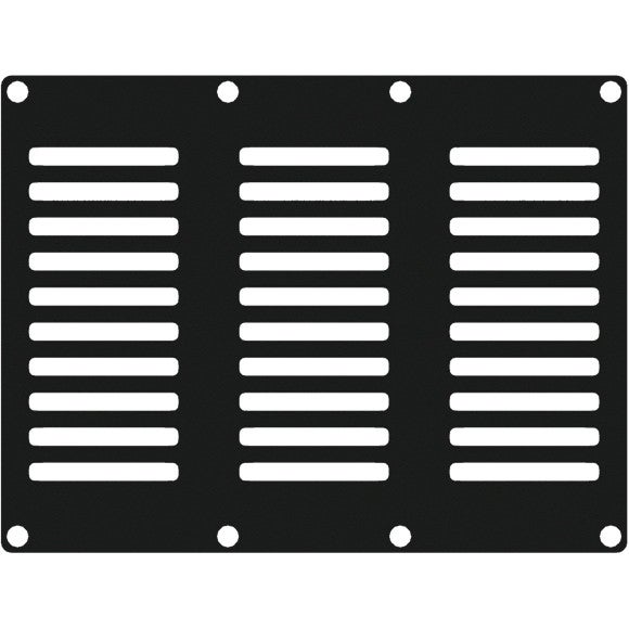 Caymon CASY302/B Steel Ventilation Plate for CASY chassis (3 Modules Wide) von Caymon