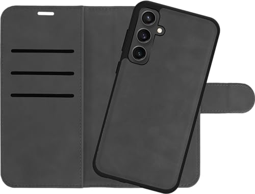 Abnehmbare Brieftaschenhülle für Samsung Galaxy A25, Abnehmbare Hülle, Magnetisch, 2-in-1-Design, Kartenschlitze - Schwarz von Cazy