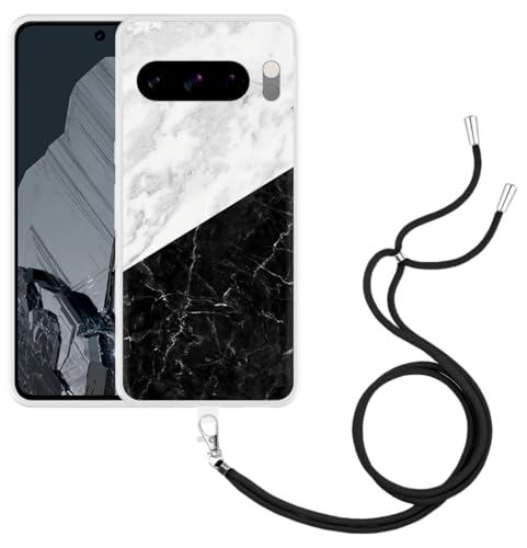 Cazy Handykette Hülle Kompatibel mit Pixel 8 Pro Schwarzer weißer Marmor Cazy Handykette Hülle Kompatibel mit Pixel 8 Pro Schwarzer weißer Marmor von Cazy