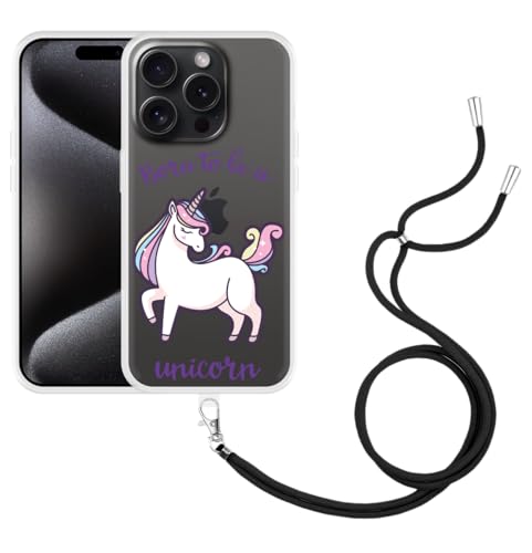 Cazy Handykette Hülle Kompatibel mit iPhone 15 Pro Born to be a Unicorn Cazy Handykette Hülle Kompatibel mit iPhone 15 Pro Born to be a Unicorn von Cazy