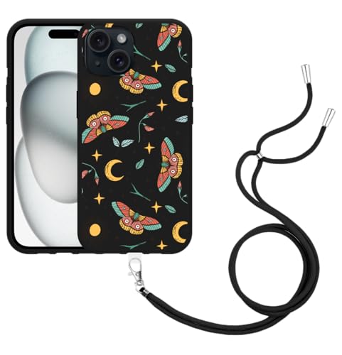 Cazy Handykette Hülle Schwarz Kompatibel mit iPhone 15 Magisches Muster Cazy Handykette Hülle Schwarz Kompatibel mit iPhone 15 Magisches Muster von Cazy