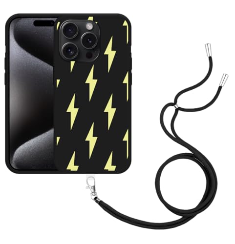 Cazy Handykette Hülle Schwarz Kompatibel mit iPhone 15 Pro Blitz Cazy Handykette Hülle Schwarz Kompatibel mit iPhone 15 Pro Blitz von Cazy