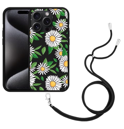 Cazy Handykette Hülle Schwarz Kompatibel mit iPhone 15 Pro Gänseblümchen Cazy Handykette Hülle Schwarz Kompatibel mit iPhone 15 Pro Gänseblümchen von Cazy