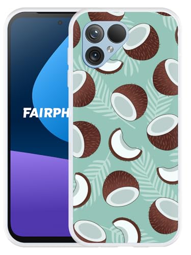 Cazy Hülle Kompatibel mit Fairphone 5 Kokosnüsse Cazy Hülle Kompatibel mit Fairphone 5 Kokosnüsse von Cazy