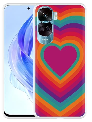 Cazy Hülle Kompatibel mit Honor 90 Lite Retro-Herz Cazy Hülle Kompatibel mit Honor 90 Lite Retro-Herz von Cazy