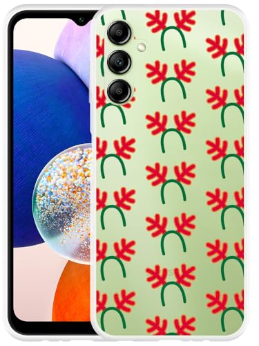 Cazy Hülle Kompatibel mit Samsung Galaxy A14 4G/5G Geweih Stirnband Cazy Hülle Kompatibel mit Samsung Galaxy A14 4G/5G Geweih Stirnband von Cazy