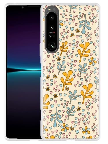 Cazy Hülle Kompatibel mit Sony Xperia 1 IV - Gekritzel-Blumenmuster Cazy Hülle Kompatibel mit Sony Xperia 1 IV - Gekritzel-Blumenmuster von Cazy