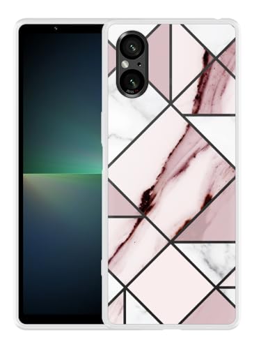 Cazy Hülle Kompatibel mit Sony Xperia 5 V Rosa Marmor Cazy Hülle Kompatibel mit Sony Xperia 5 V Rosa Marmor von Cazy