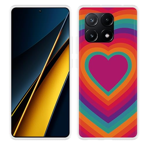 Cazy Hülle Kompatibel mit Xiaomi Poco X6 Pro Retro-Herz Cazy Hülle Kompatibel mit Xiaomi Poco X6 Pro Retro-Herz von Cazy
