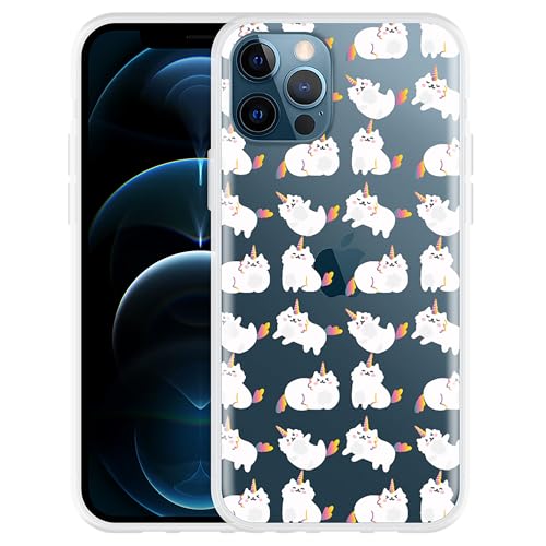 Cazy Hülle Kompatibel mit iPhone 12 Pro - Einhorn-Katze Cazy Hülle Kompatibel mit iPhone 12 Pro - Einhorn-Katze von Cazy