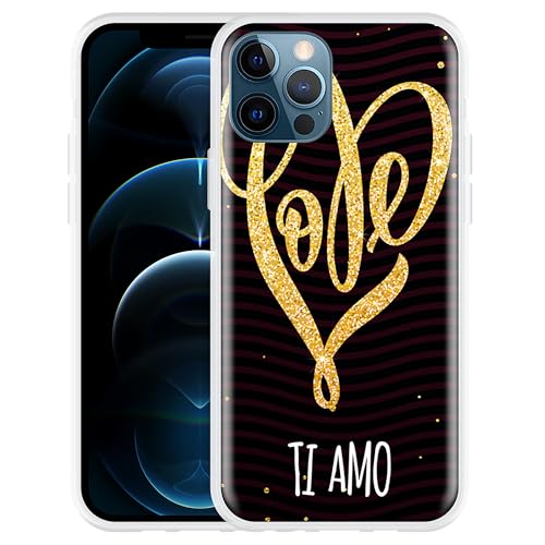 Cazy Hülle Kompatibel mit iPhone 12 Pro - Ti Amo Cazy Hülle Kompatibel mit iPhone 12 Pro - Ti Amo von Cazy