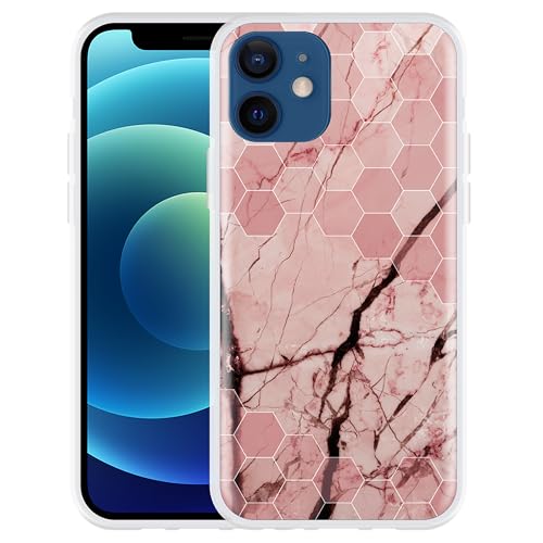 Cazy Hülle Kompatibel mit iPhone 12 - Rosa Marmor Cazy Hülle Kompatibel mit iPhone 12 - Rosa Marmor von Cazy