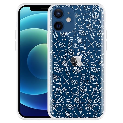 Cazy Hülle Kompatibel mit iPhone 12 - Tattoo von Cazy