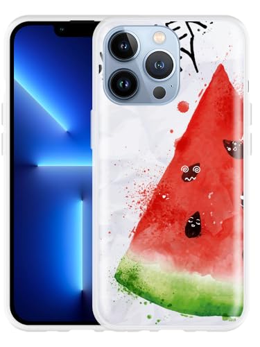 Cazy Hülle Kompatibel mit iPhone 13 Pro - Wassermelonen-Party von Cazy