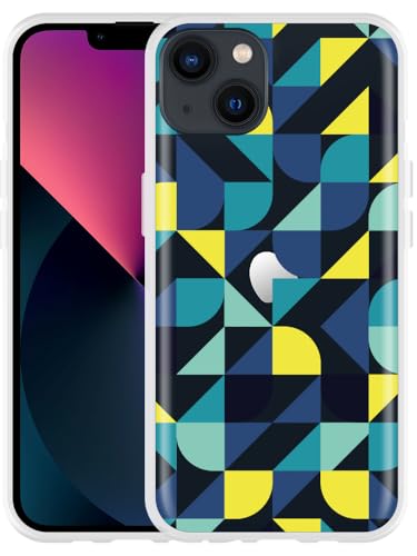 Cazy Hülle Kompatibel mit iPhone 13 - Zeitgenössisches Blau Cazy Hülle Kompatibel mit iPhone 13 - Zeitgenössisches Blau von Cazy