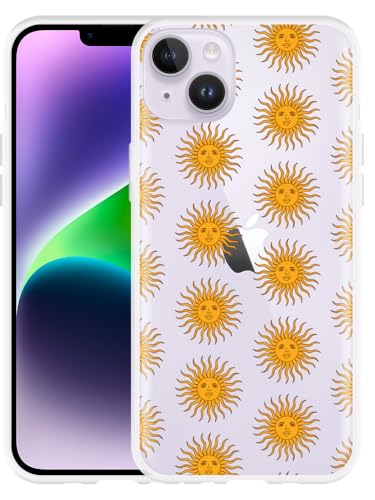Cazy Hülle Kompatibel mit iPhone 14 Plus - Vintage Sonnen von Cazy