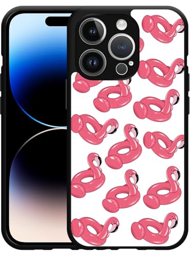 Cazy Hülle Kompatibel mit iPhone 14 Pro Aufblasbare Flamingos Cazy Hülle Kompatibel mit iPhone 14 Pro Aufblasbare Flamingos von Cazy