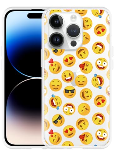 Cazy Hülle Kompatibel mit iPhone 14 Pro - Emoticons Cazy Hülle Kompatibel mit iPhone 14 Pro - Emoticons von Cazy