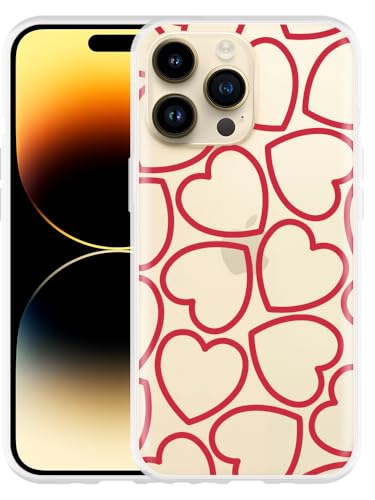Cazy Hülle Kompatibel mit iPhone 14 Pro Max - Herzen Cazy Hülle Kompatibel mit iPhone 14 Pro Max - Herzen von Cazy