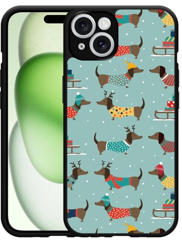 Cazy Hülle Kompatibel mit iPhone 14 Winterdackel von Cazy