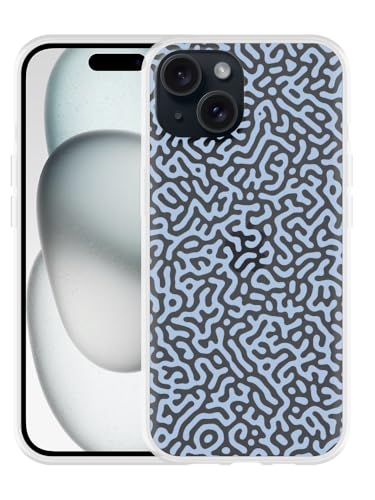 Cazy Hülle Kompatibel mit iPhone 15 Blaues Gekritzel Cazy Hülle Kompatibel mit iPhone 15 Blaues Gekritzel von Cazy