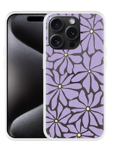 Cazy Hülle Kompatibel mit iPhone 15 Pro Abstrakte purpurrote Blumen Cazy Hülle Kompatibel mit iPhone 15 Pro Abstrakte purpurrote Blumen von Cazy