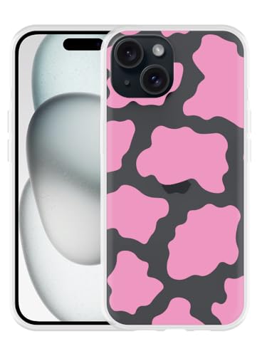 Cazy Hülle Kompatibel mit iPhone 15 Rosa Kuhflecken Cazy Hülle Kompatibel mit iPhone 15 Rosa Kuhflecken von Cazy