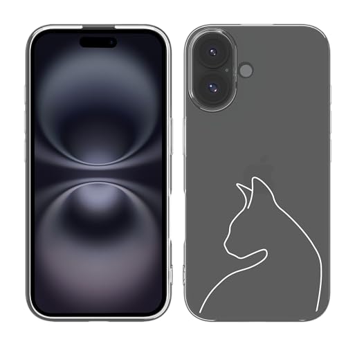 Cazy Hülle Kompatibel mit iPhone 16 Katzenkontur II Cazy Hülle Kompatibel mit iPhone 16 Katzenkontur II von Cazy