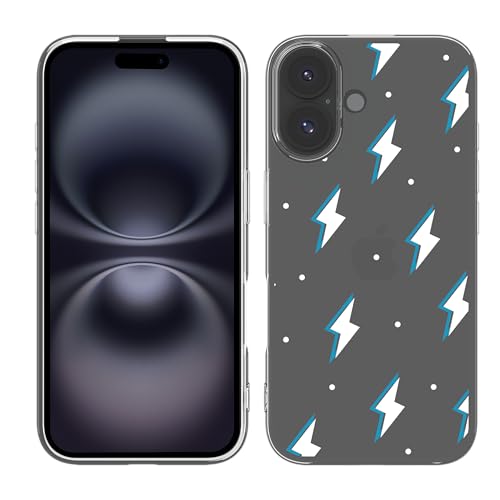 Cazy Hülle Kompatibel mit iPhone 16 Plus Blitze Cazy Hülle Kompatibel mit iPhone 16 Plus Blitze von Cazy
