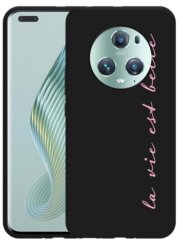 Cazy Hülle Schwarz Kompatibel mit Honor Magic5 Pro La Vie Est Belle Cazy Hülle Schwarz Kompatibel mit Honor Magic5 Pro La Vie Est Belle von Cazy