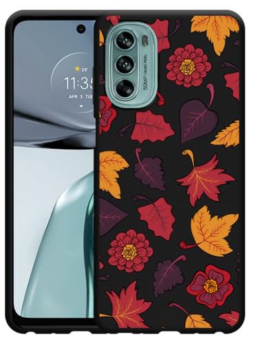 Cazy Hülle Schwarz Kompatibel mit Motorola Moto G62 5G - Herbstblätter Cazy Hülle Schwarz Kompatibel mit Motorola Moto G62 5G - Herbstblätter von Cazy