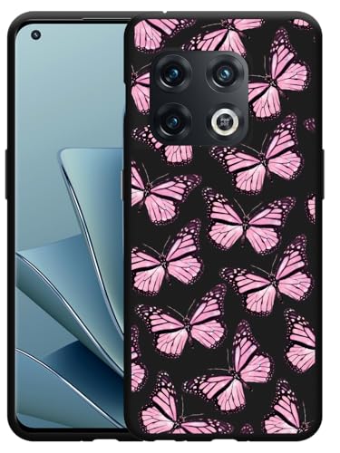Cazy Hülle Schwarz Kompatibel mit OnePlus 10 Pro - Rosa Schmetterlinge Cazy Hülle Schwarz Kompatibel mit OnePlus 10 Pro - Rosa Schmetterlinge von Cazy