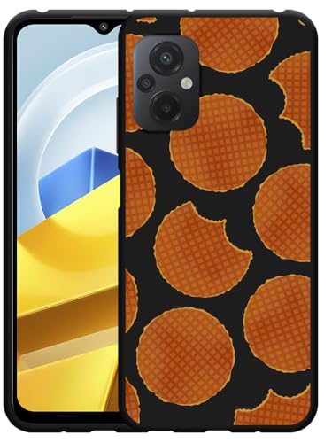 Cazy Hülle Schwarz Kompatibel mit Poco M5 - Stroopwafels Cazy Hülle Schwarz Kompatibel mit Poco M5 - Stroopwafels von Cazy