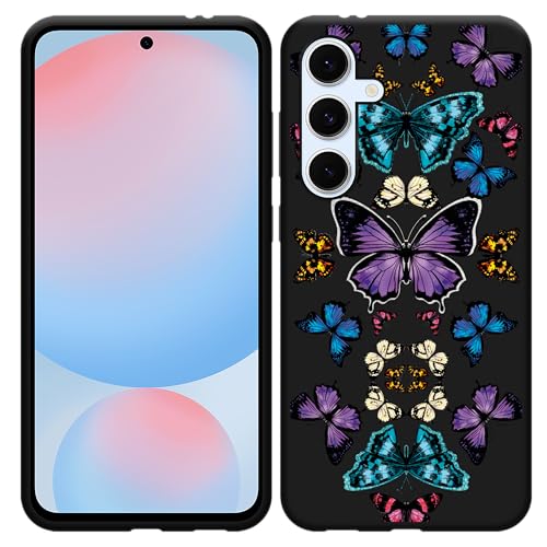 Cazy Hülle Schwarz Kompatibel mit Samsung Galaxy S24 FE Schmetterlingssymmetrie Cazy Hülle Schwarz Kompatibel mit Samsung Galaxy S24 FE Schmetterlingssymmetrie von Cazy