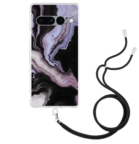 Cazy Hülle mit Kette Kompatibel mit Google Pixel 7 Pro - Flüssiger Marmor Cazy Hülle mit Kette Kompatibel mit Google Pixel 7 Pro - Flüssiger Marmor von Cazy