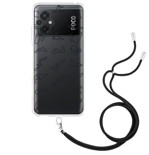 Cazy Hülle mit Kette Kompatibel mit Poco M5 - Formel-1-Strecken Cazy Hülle mit Kette Kompatibel mit Poco M5 - Formel-1-Strecken von Cazy
