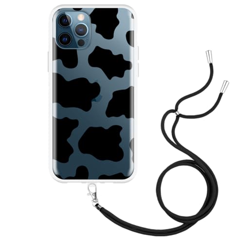 Cazy Hülle mit Kette Kompatibel mit iPhone 12 - Kuhflecken Cazy Hülle mit Kette Kompatibel mit iPhone 12 - Kuhflecken von Cazy