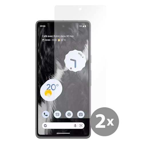 Cazy Schutzglass Kompatibel mit Google Pixel 7a Tempered Glass Hülle Kompatibel - 2 Stück von Cazy