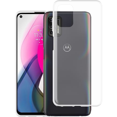 Cazy Silikon Hülle Kompatibel mit Motorola Moto G Stylus 2021 - Soft TPU Schutz - Transparant von Cazy