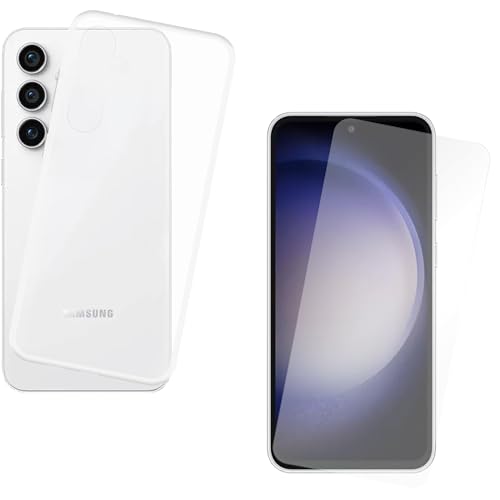 Cazy Silikon Hülle Kompatibel mit Samsung Galaxy S23 FE - Soft TPU Schutz Transparant + Display Schutz - Transparant Cazy Silikon Hülle Kompatibel mit Samsung Galaxy S23 FE - Soft TPU Schutz Transparant + Display Schutz - Transparant von Cazy