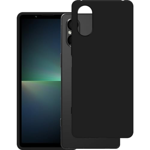 Cazy Silikon Hülle Kompatibel mit Sony Xperia 5 V - Soft TPU Schutz - Schwarz von Cazy